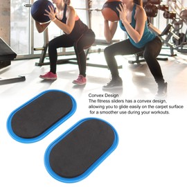 Brrnoo Gliding Disc, Gliding Discs Core Sliders Smooth Use for Abdominal Exercises, Strengthening Core, Glutes, Abs, Full Body Coordination Large Contact Surface Gliding Pad (Blue)