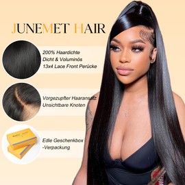 Real Hair Wig HD Lace Front Wig Human Hair 100% Brazilian Human Hair Wigs for Black Women in Black Straight Wigs Real Hair Women 20 Inches