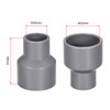 sourcing map PVC DWV Reducing Coupling Schedule 40 Gray 20mm