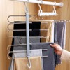 Space Saving Pants Hangers, 6 Layers Stainless Steel Rack Hanger,