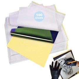 Rayyl 100 Sheets Tattoo Stencil Paper Transfer Paper A4 Blueprint Mattress Paper for Thermal Printers and Tattoo Accessories
