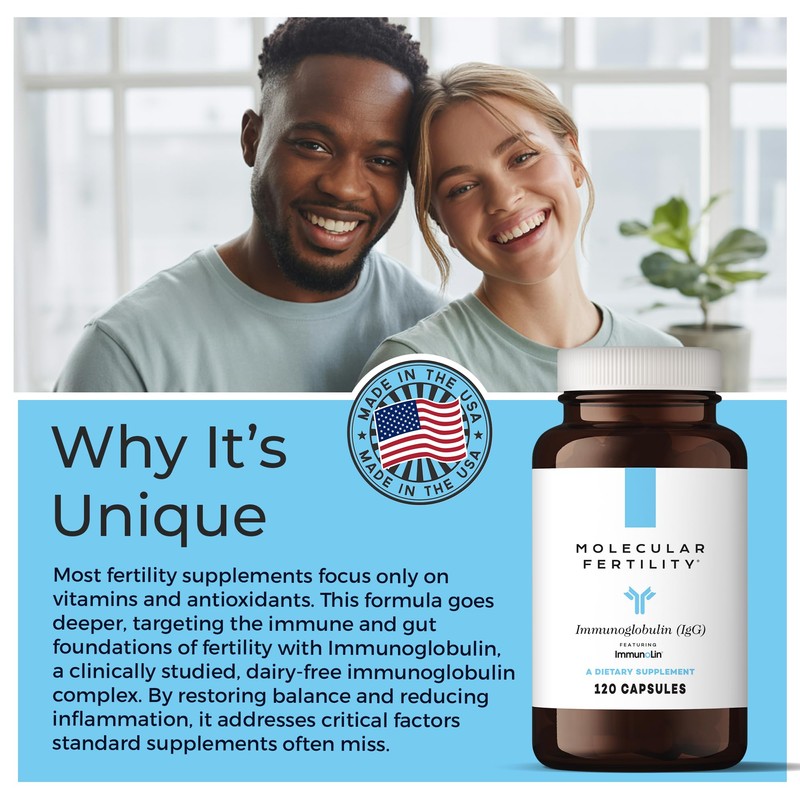 Molecular Fertility Immunoglobulin IgG Supplement for Men & Women -