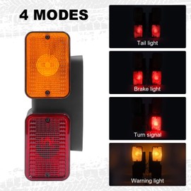 NeaLia Left Rear Tail Light for John Deere 1025R, Tractor LH Accessory Compatible with JD 1023E 1026R 2025R 2032R 3025D 3032E 4066R 5075E, Waterproof Taillights Brake Turn Stop Warning Parts LVA18272