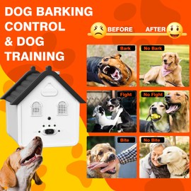 Anti Barking Device for Dogs, Ultrasonic Dog Bark Deterrent Devices Safe for Dogs, Dog Barking Control Devices Up to 50 Ft Range Dog Training & Behavior Aids, Anti Barking Device for Dogs Indoor
