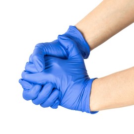 Karat Synthetic Vinyl Powder-FREE Disposable Glove (Blue) - X-Large - Box of 1, 000 ct