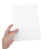 Operitacx 50pcs White Cardstock Colored Cardstock A5 Craft Papers for