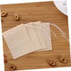 COLLBATH 200pcs Disposable Tea Filter Bags with Drawstring Loose Tea