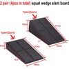 HUNKEN 3Pcs Slant Board Squat Wedge Calf Stretcher for Physical