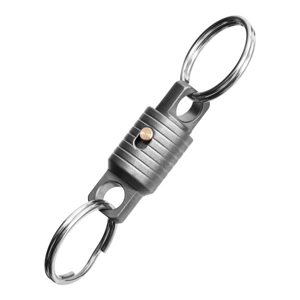 MiOYOOW Titanium Swivel Keychain, Quick Release Keychain Pull Apart Detachable