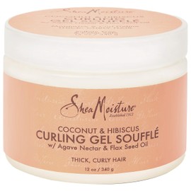 SheaMoisture Coconut & Hibiscus Curling Gel Souffle, 12 Ounce