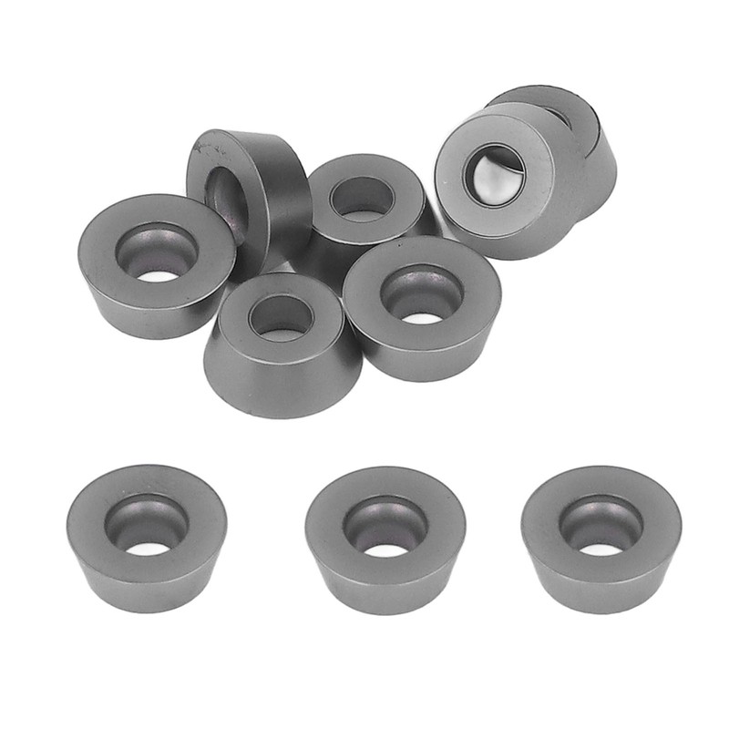10PCS Black Coating Carbide Inserts Round CNC Turning Milling Inserts