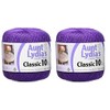 Aunt Lydia's Crochet Thread - Size 10 - Purple (2-Pack)