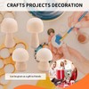 Yocdunm 10 Pieces Big Sizes Unfinished Wooden Mushroom Unpainted Wooden