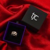 TJC Leaf Ring for Women Size O with Pave Setting