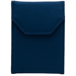COWFEX Velvet Necklace Jewelry Travel Folder Storage Display Case (Dark Blue)