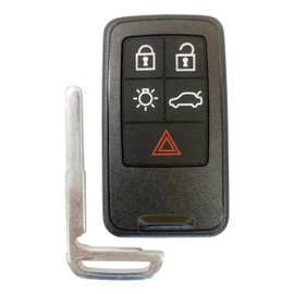 Unlock for Volvo Smart Key Remote V70 XC70 S80 XC60 S60 5 Button KR55WK49266,by AUTOKEYMAX (Single)