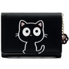 FUPUTWO Mini Wallet, Trifold Wallet, Compact, Card Slot, Cat with