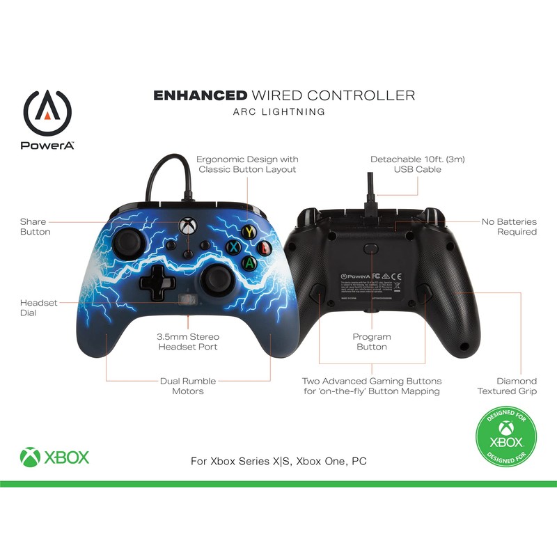 Enhanced Wired Cont X/S Arc Lightning