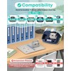 Anycolor M-K231 Label Tape 12mm 0.47'' White Compatible with Brother