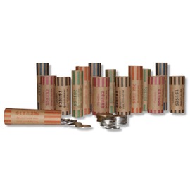 Canadian Assorted Coin Wrappers - 200 Wrappers/Pack: 50-$2, 50-$1, 50-25c, 25-10c, 25-5c (Assorted, Multicolored)