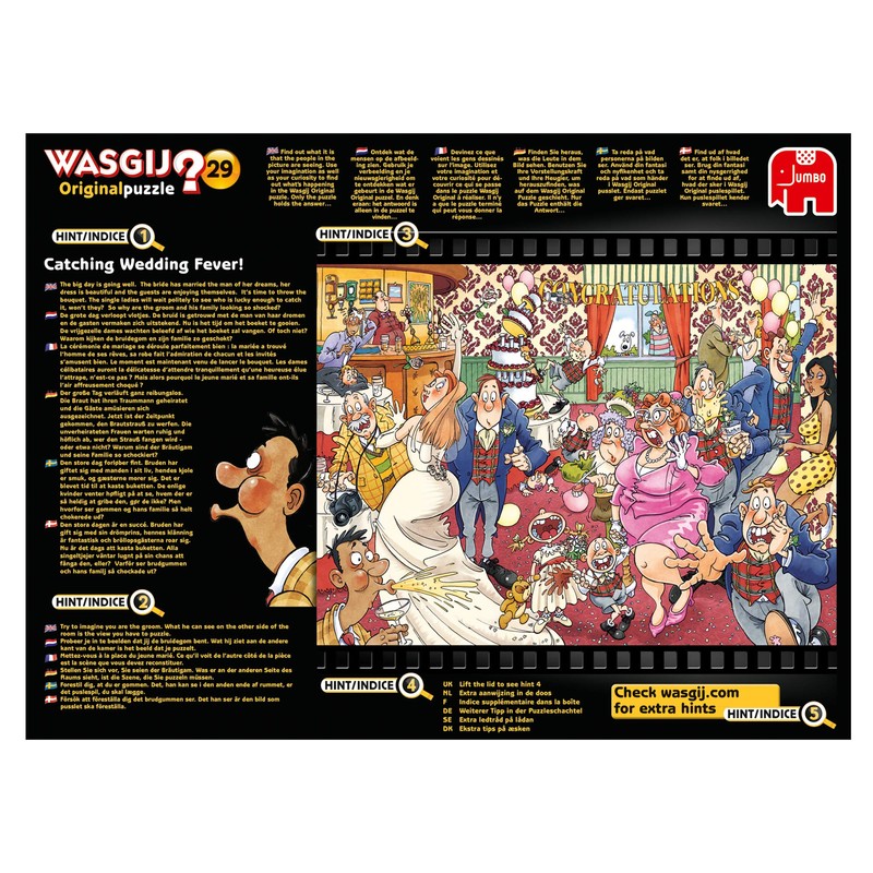 Jumbo 19159 Original 29 Catching Wedding Fever Jigsaw Puzzle, Multi