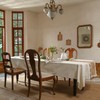 Simple&Opulence Rectangular Table Cloth 140 x 200cm,Cotton Canvas Tablecloth,Waterproof Wrinkle