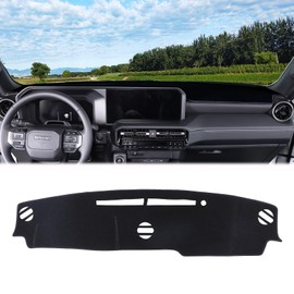 Heutamo Car Dashboard Cover Mat Compatible with Toyota Land Cruiser 250 Prado J250 LC250 2024 2025 Accessories, Dash Cover Mats Sunshade UV Rays Protector, Left Hand Drive (Black)