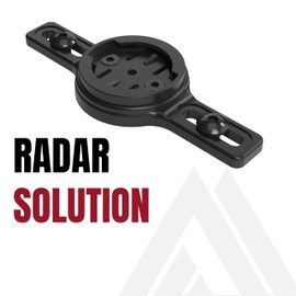 KOM Cycling Radar Mount for Rear Bike Cargo Racks for Garmin Varia Mount Tail Light Models Including RTL515, RTL510, RVR315, Magene L508-3D Printed Construction - Garmin Varia Rear Bike Rack Mount