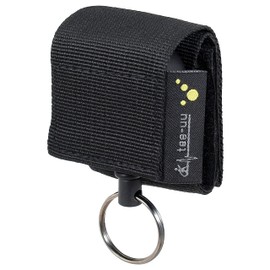 tee-uu REWIND Self-retracting Key Holder Black Belt Plastic-Coated Steel Cable 60 cm Long Maximum Load 5 kg 130 g Tensile Force Robust Key Ring
