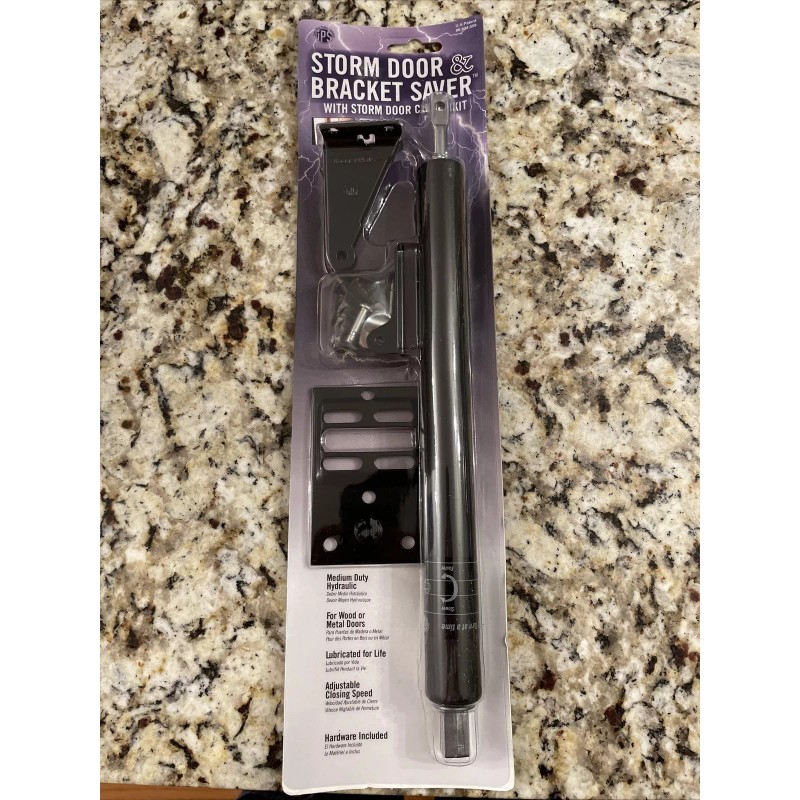 IPS Storm Door Closer Kit Black CH-3120B