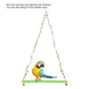 Chicken Parrot Large Bird Pet Swing Green Hanging Wooden Toy