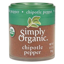Simply Organic Ground Chipotle Pepper, Certified Organic | 0.57 oz | Pack of 6 | Capsicum annuum