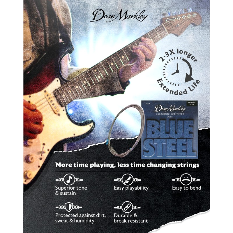 Dean Markley 2556 010 - .046 Blue Steel Electric Regular
