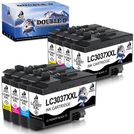 DOUBLE D LC3037 LC3037XXL Ink Cartridges Compatible Work with LC3037 LC3037XXL LC3039, High Yield for MFC-J6945DW MFC-J5845DW XL MFC-J5945DW MFC-J6545DW XL (2BK/2C/2M/2Y) 8 Pack