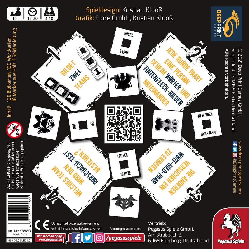 Pegasus Spiele 57803G - Rorschach (Deep Print Games)