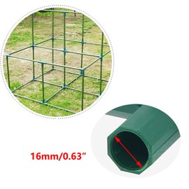 3-Way Corner Frame Connectors, Heavy Duty Gardening Framework Building Connectors, 16mm Plastic Greenhouse Frame Furniture Connectors, Pack of 10