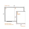 Magnetic Dry Erase White Board 48x36 Inch, 4x3 WhiteBoard Foldable