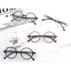 TISHUI Round Reading Glasses for Women Men +4.00 Blue Light