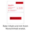100 x Business Cards Individual Business Cards 300 g/m² 85