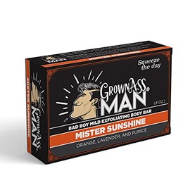 Barras exfoliantes corporales - Jabón sólido con aceites naturales y exfoliante suave - Sin plástico y ecológico, natural y orgánico para todo tipo de piel, barra de 4 oz - Mister Sunshine