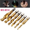 Anhoer 6Pcs HSS Tap Drill Bit Set 2 in 1