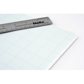 Helix Vellum Paper Pad, 100% Rag, 8 x 8 Grid, 11 x 17 inch, 50 Sheets (37102)