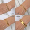 Cuban Bracelet for Men Curb Bracelet Women Gold Chain Bracelet