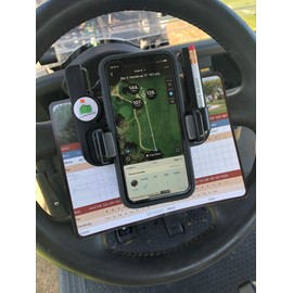 Caddie Buddy Golf Cart Steering Wheel Phone Mount/Scorecard Pro
