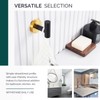 Angle Simple Towel Hook Black & Gold, Stainless Steel Bathroom