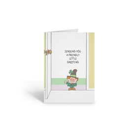 Cute St. Patrick's Day Card Set - Sending You a Friendly Little Greeting- 12 Cards & 13 Envelopes
