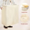 Voova 154L Double Laundry Hamper with Lid and 2 Removable