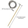 Brass Grounding Rod with 40ft Wire,Earthing Rod Great to Use