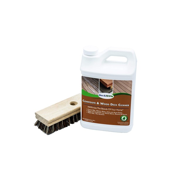 DeckMAX Concentrated Composite & Wood Deck Cleaner Kit - Nation’s Leading Wood & Composite Deck Cleaner Recommended by Manufacturers, Distributors & Contractors!