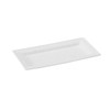 PACKNWOOD 210APU1327- Heavy-Duty Biodegradable Rectangular White Sugarcane Plates - Disposable